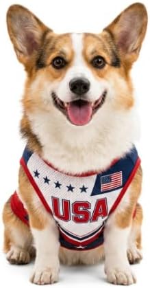 Personalized USA Pet Soccer Jersey Custom Name and Number, Breathable Dog Cat Football Fan Shirt, American Team Sports Outfit for 2026 Game Day
