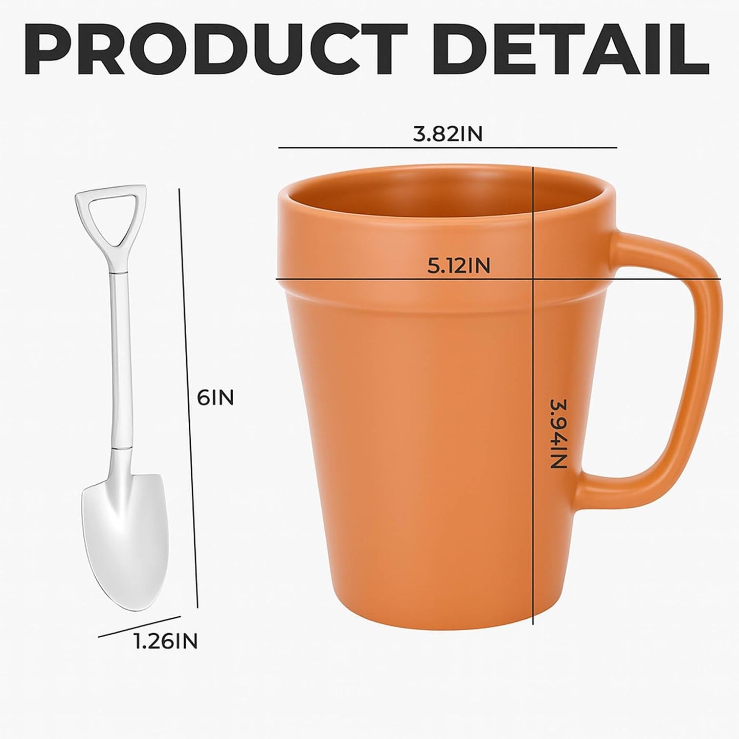 Personalized Flower Pot Mug for Gardeners, Custom Ceramic Coffee Cup with Names, Terracotta Style Plant Planter Design, Unique Gardening Gifts for Grandma Women Mom