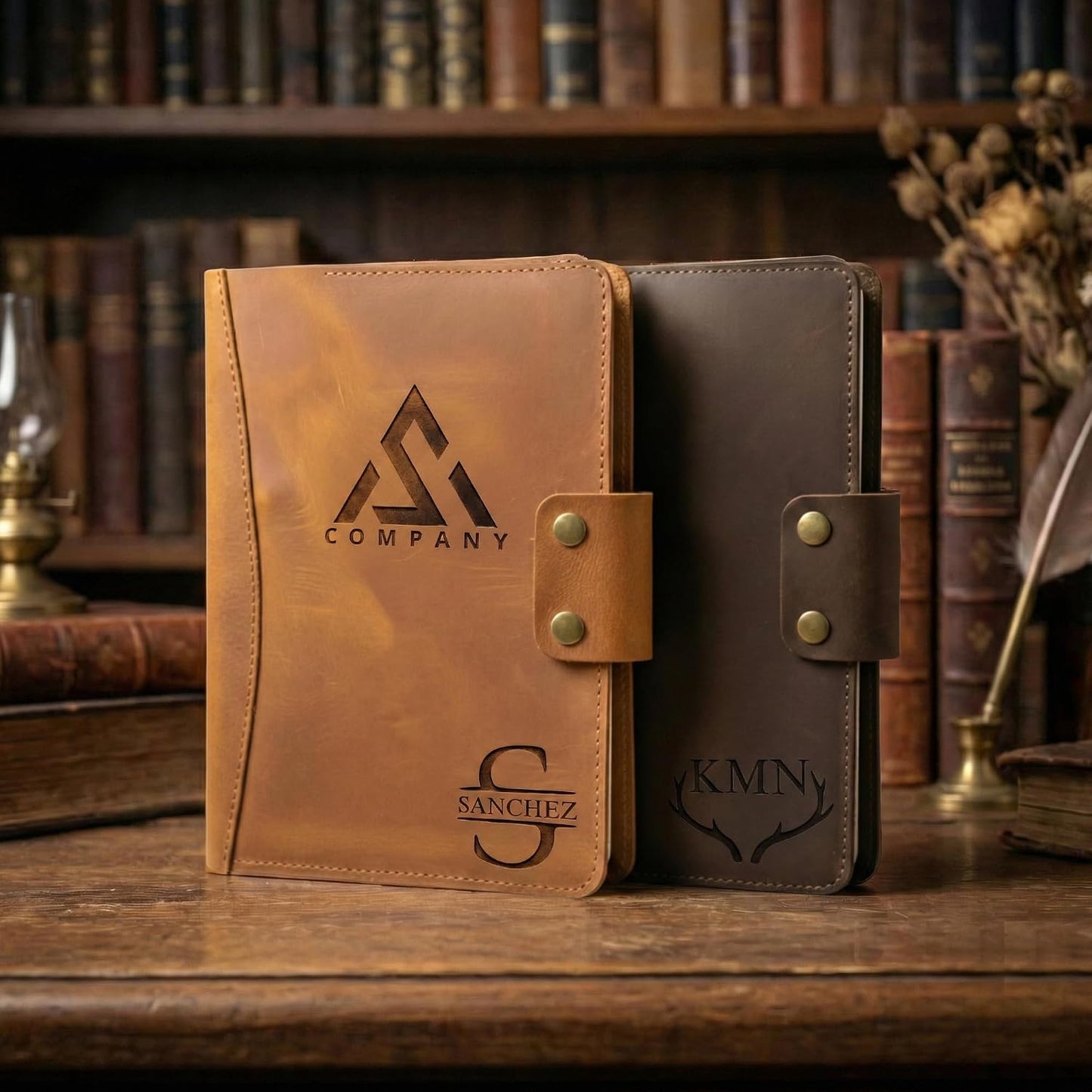 Personalized Leather Portfolio Custom Business Document Organizer Padfolio with Name Logo Engraving, Professional Resume Folder Binder Gift for Men Women Coworker Graduation
